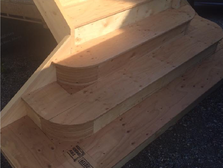 Stairs with Large Bullnose