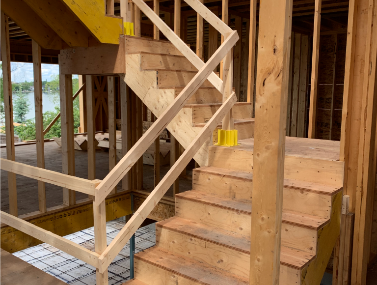 Interior Stairs with Winder Build